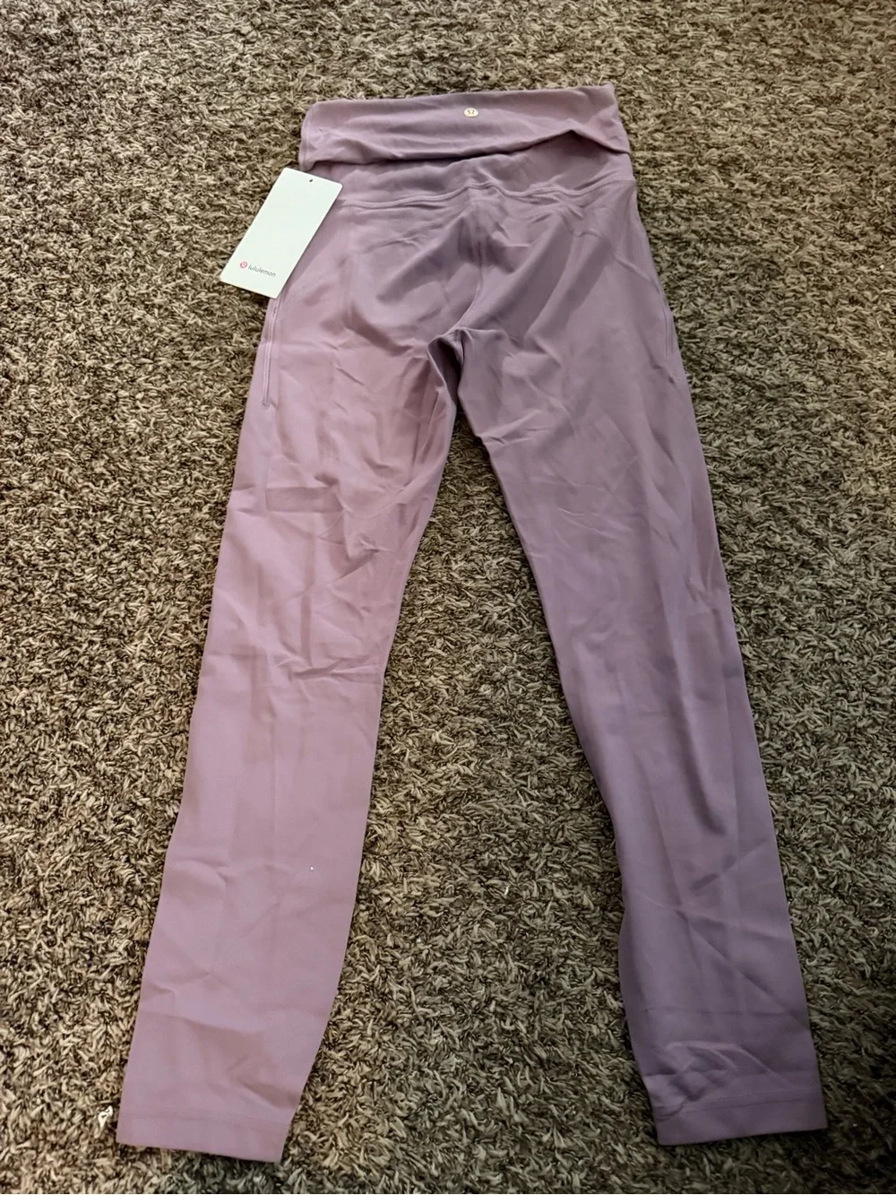lululemon mauve/purple High-Rise Foldover‎ Leggings